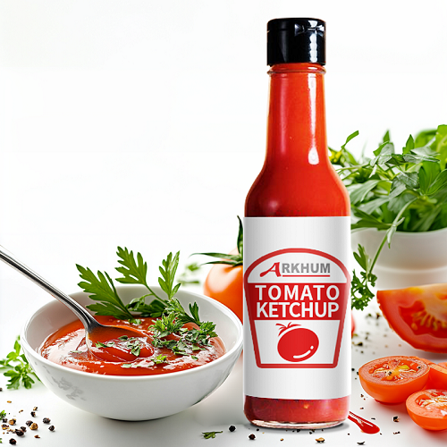 Tomato Sauce in Glass Bottle